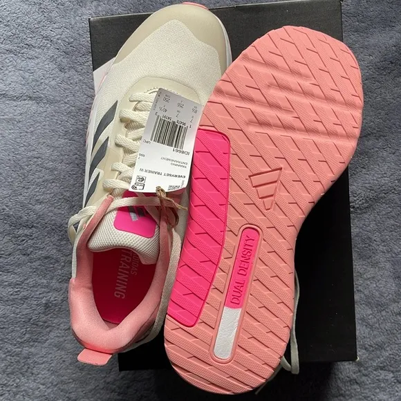 Adidas Pink and Gray Sneakers with Modern Athletic Design