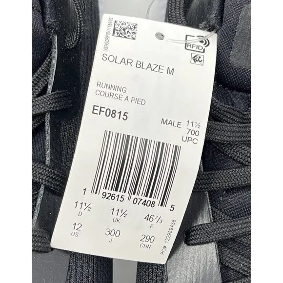 Adidas Solar Blaze Sneakers Running Shoes EF0815 Size 12 NEW Without Box