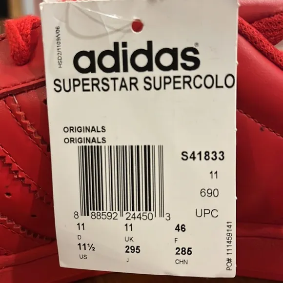 Adidas Supercolor Superstar Pharrell Williams S41833 shoes sneakers Mens 11.5