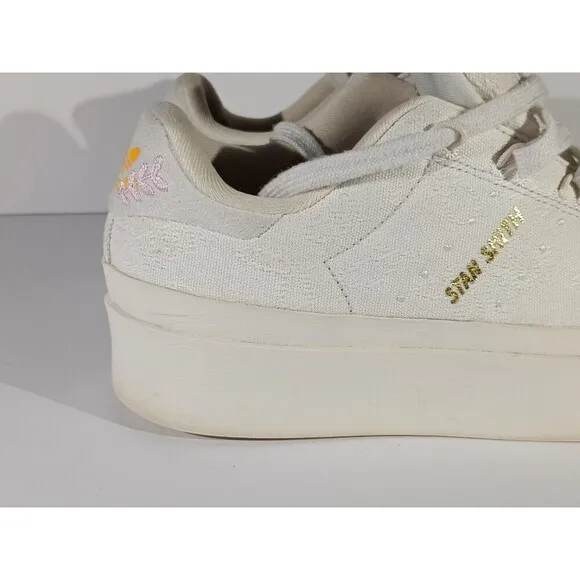 Adidas Superstar Shoes Bonega Women's Size 9 White Sneakers