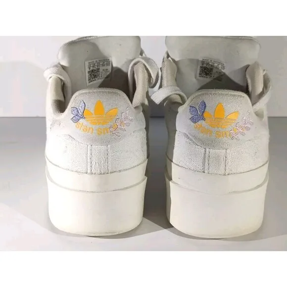 Adidas Superstar Shoes Bonega Women's Size 9 White Sneakers