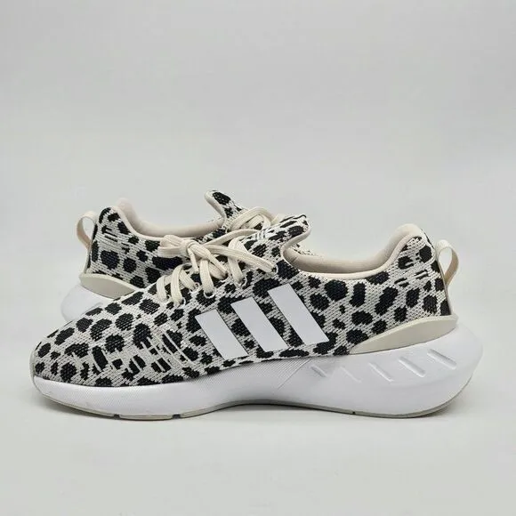 Adidas Swift Run 22 J Leopard Print Men Running Shoes GZ1553 Size 6
