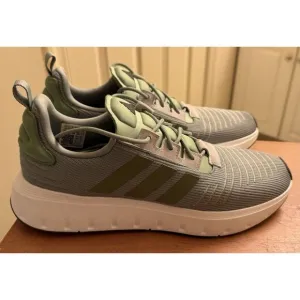 Adidas Swift Runner 23 Olive/Green/ Silver/white Mens 10 #4982