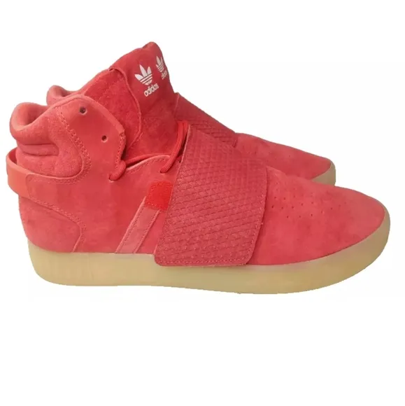 Adidas Tubular Invader Strap Red Shoes Men's Size 11 Sneakers BB5039