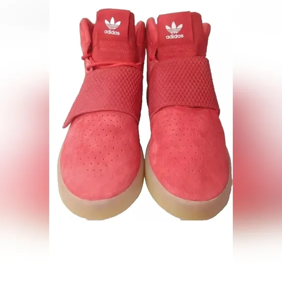 Adidas Tubular Invader Strap Red Shoes Men's Size 11 Sneakers BB5039