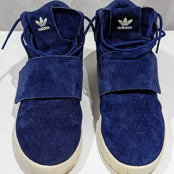 Adidas Tubular Invader Strap Men's Shoes Dark Blue-Dark Blue bb5041