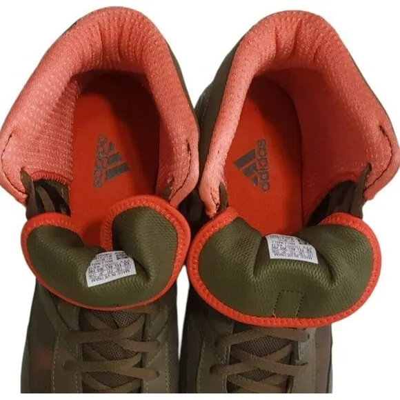 Adidas Wrestling Shoes David Taylor M2 Mat Wizard Sneakers Orange Green Mens 12
