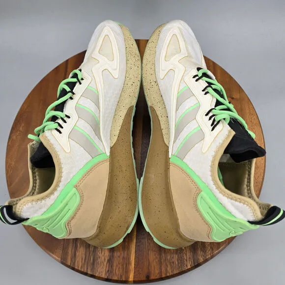 Adidas ZX 2K Boost Star Wars Mandalorian Shoes Men's 11 White Green Sneakers