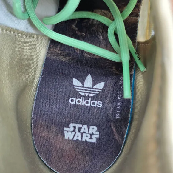 Adidas ZX 2K Boost Star Wars Mandalorian Shoes Men's 11 White Green Sneakers