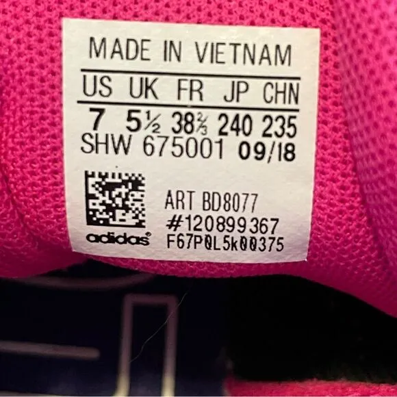 Adidas Falcon Shock Pink Torsion Glitter Women's Sneakers Shoes Size 7
