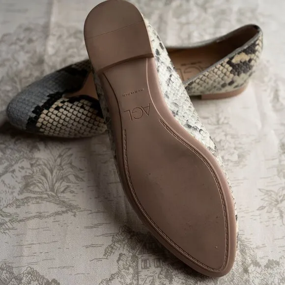 AGL Mimosa Ballet Flats in Snake size 36 US 6 Italy $420 Shoes