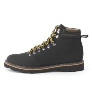 Ahimsa Jeffrey Jeffery Black Nylon Lace Up Vegan Womens Hiking Boots