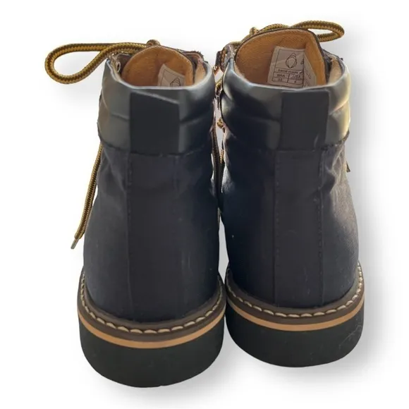 Ahimsa Jeffrey Jeffery Black Nylon Lace Up Vegan Womens Hiking Boots