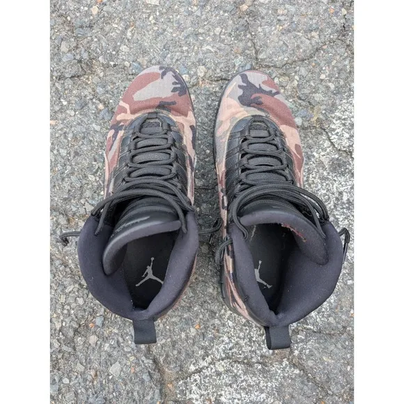 Air Jordan 10 X Retro Woodland Camo 310805-201 Men's size 12