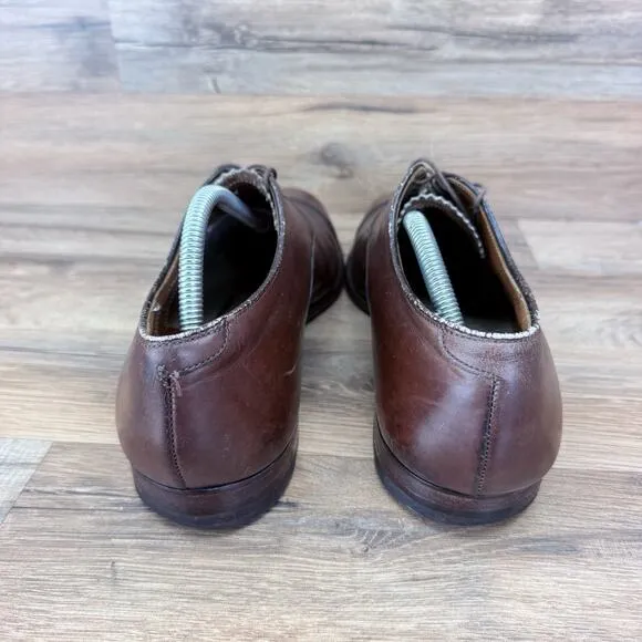 Alden Men’s Size 9.5B Brown 900 Shoes Hampton Last Punched Cap Calf Burgundy