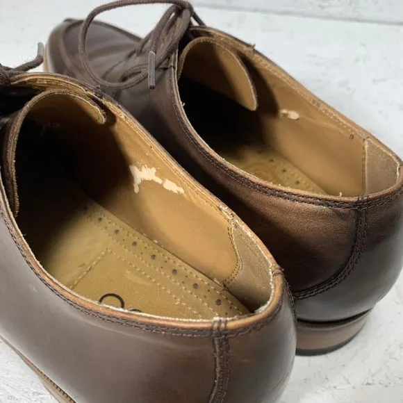 Aldo Leather Dress Shoes Lace Up Mens Size 11 Brown
