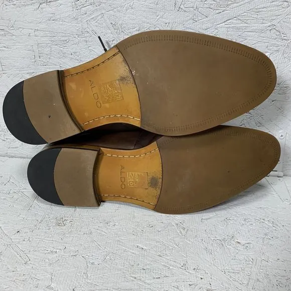 Aldo Leather Dress Shoes Lace Up Mens Size 11 Brown