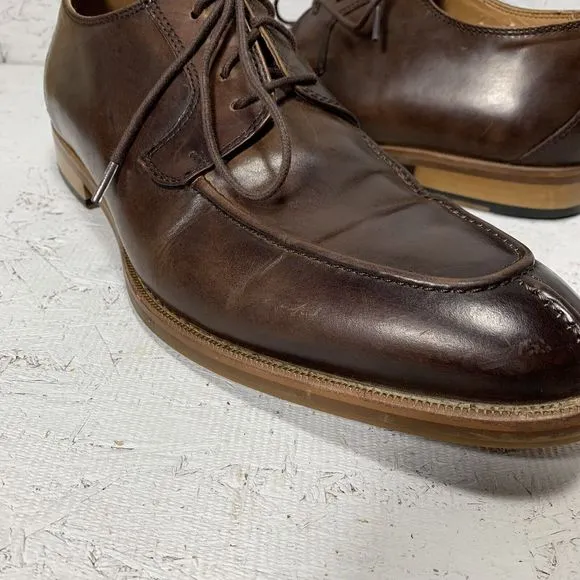 Aldo Leather Dress Shoes Lace Up Mens Size 11 Brown