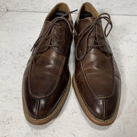 Aldo Leather Dress Shoes Lace Up Mens Size 11 Brown