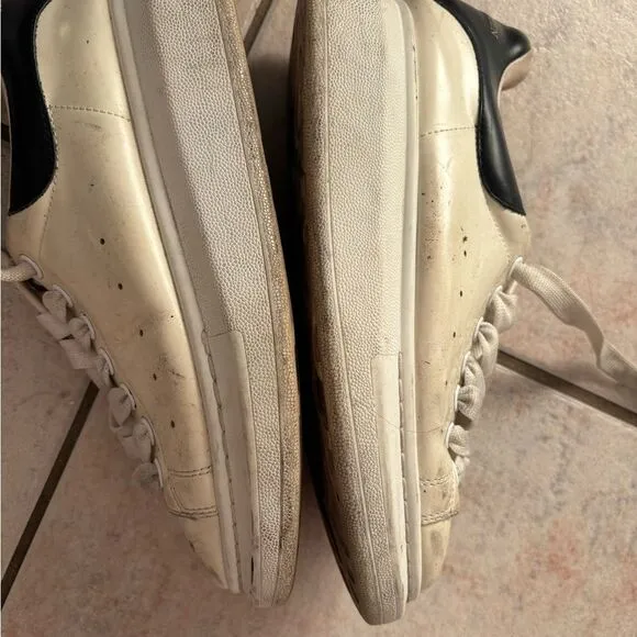Alexander Mcqueen Oversized sneakers Leather LOW top shoes wedge bottom flats
