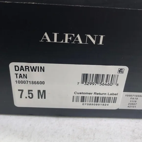 Alfani Darwin Tan Oxford Dress Shoes
