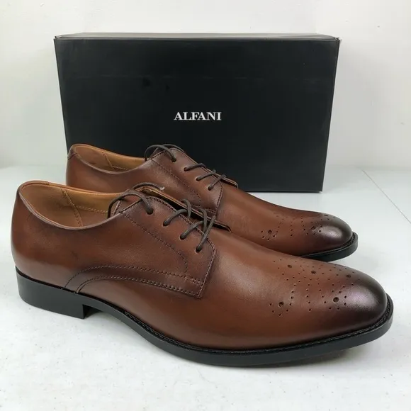 Alfani Darwin Tan Oxford Dress Shoes