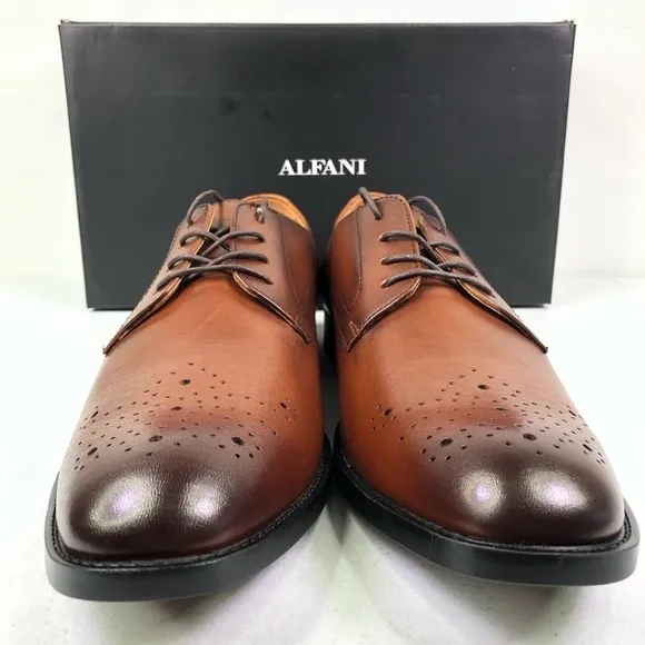 Alfani Darwin Tan Oxford Dress Shoes