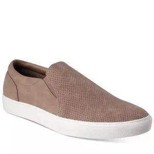 ALFANI Emmett Slip-On Sneakers Men’s 8.5 Tan Microfiber Casual Shoes