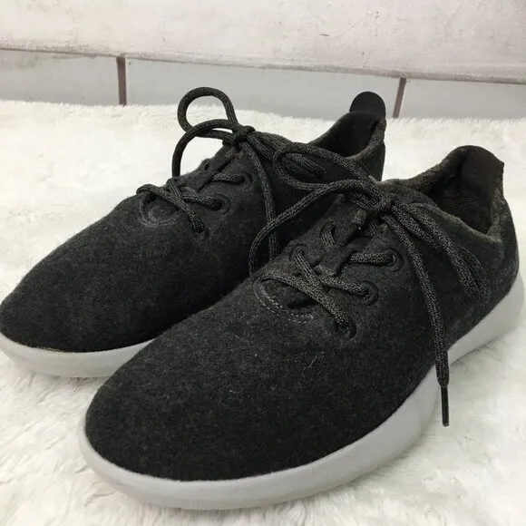 Allbirds Men's Dark Gray Wool Lace Up Sneakers Shoes Size 11