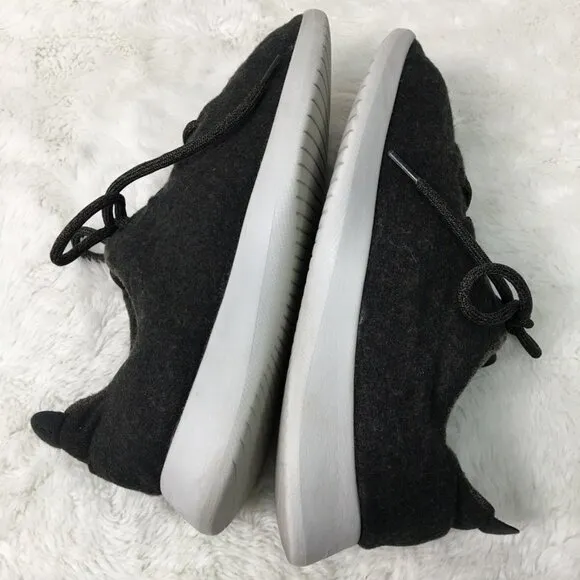 Allbirds Men's Dark Gray Wool Lace Up Sneakers Shoes Size 11