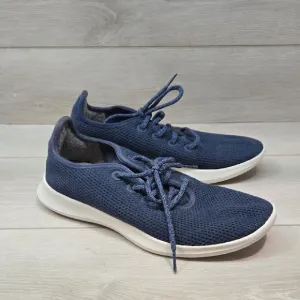 Allbirds Women Tree Runner Wool Athletic Navy Blue Sneakers Sz 10