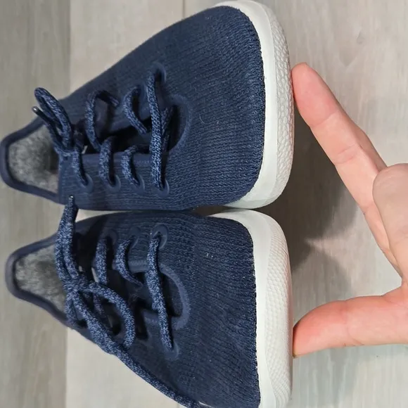 Allbirds Women Tree Runner Wool Athletic Navy Blue Sneakers Sz 10