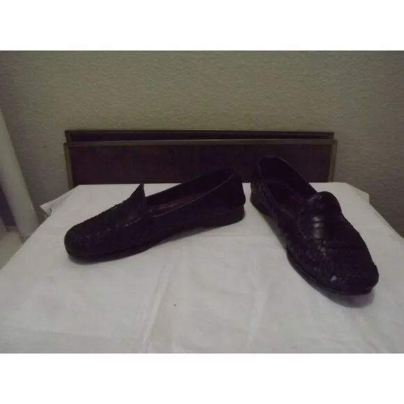 ALLEN‎ EDMONDS &quot;ST. LUCIA&quot; Black LOAFERS 9D $395 Italy Mens Dress Shoes