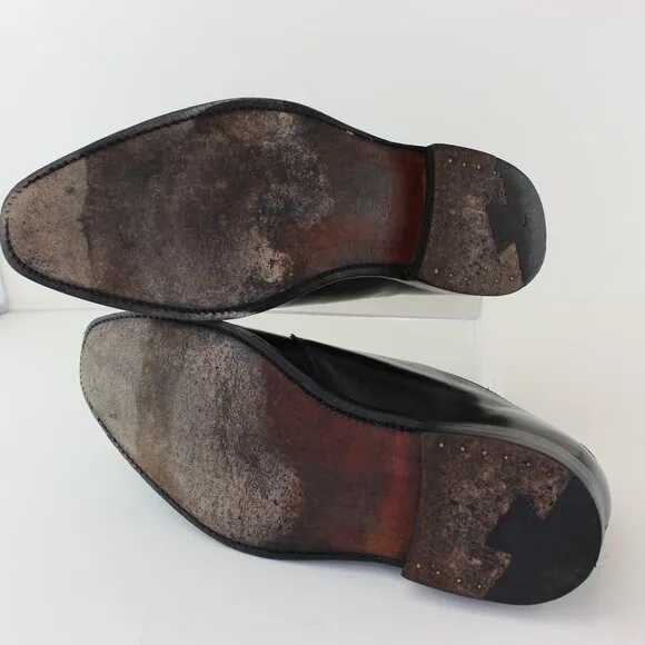 Allen Edmonds Black Leather Boston Monk Strap Dress Shoes (9 US)