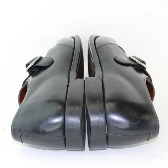 Allen Edmonds Black Leather Boston Monk Strap Dress Shoes (9 US)