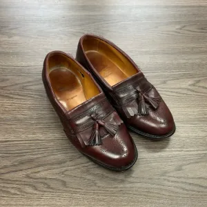 Allen Edmonds Bridgeton Burgundy Kiltie Tassel Loafers 7.5 D