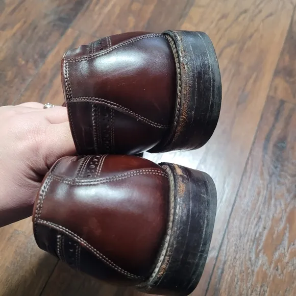 Allen Edmonds Brown Leather Arlington Tassel Wingtip Shoes size 9