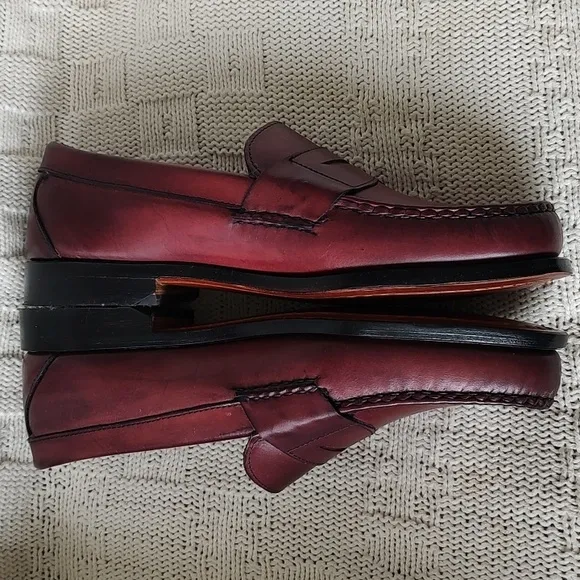 Allen Edmonds Cavanaugh Oxblood Penny Loafers 8 E - New Shoes