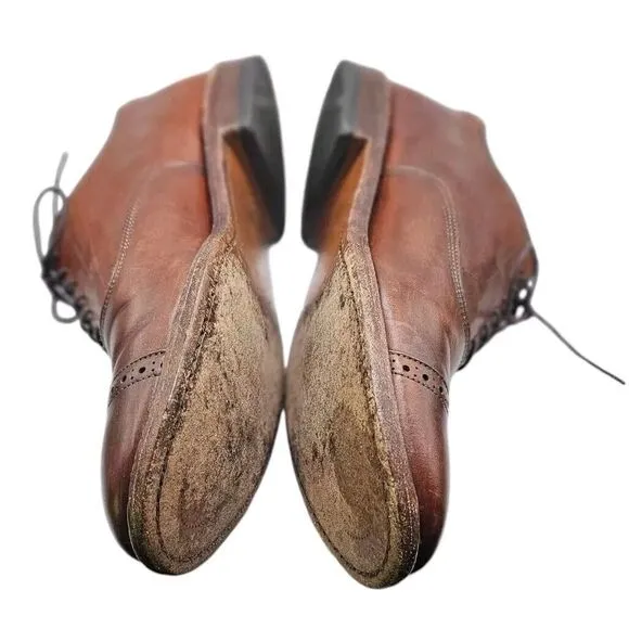 Allen Edmonds Fifth Avenue Coffee Brown Cap Toe Oxford Dress‎ Shoes Men's 9 D
