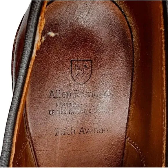 Allen Edmonds Fifth Avenue Coffee Brown Cap Toe Oxford Dress‎ Shoes Men's 9 D