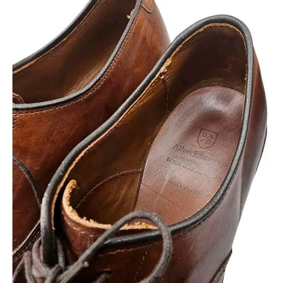 Allen Edmonds Fifth Avenue Coffee Brown Cap Toe Oxford Dress‎ Shoes Men's 9 D