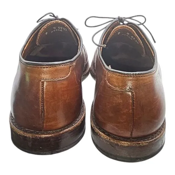 Allen Edmonds Fifth Avenue Coffee Brown Cap Toe Oxford Dress‎ Shoes Men's 9 D