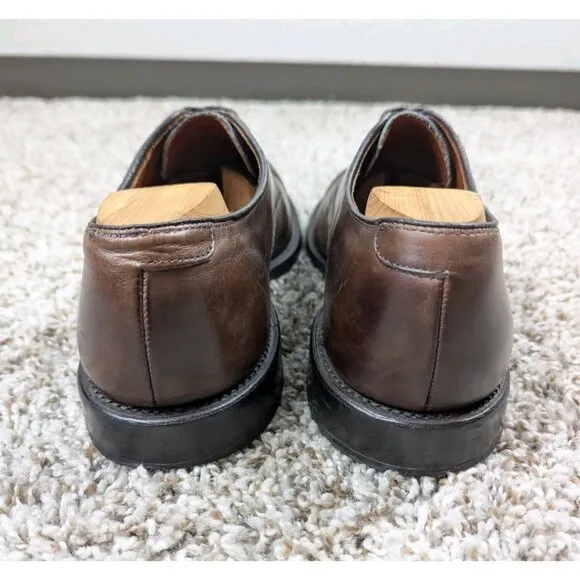 Allen Edmonds Fifth Avenue Leather Cap Toe Oxford Dress Shoes Men's 9 D Brown