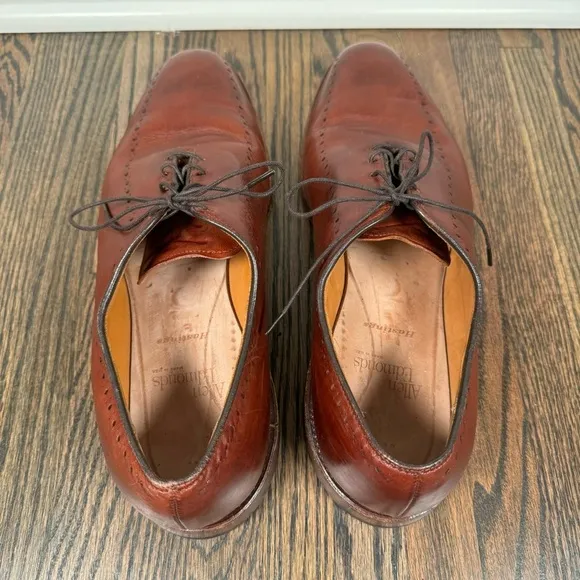 Allen Edmonds Hastings Brown Leather Oxford Dress Shoes size 11.5