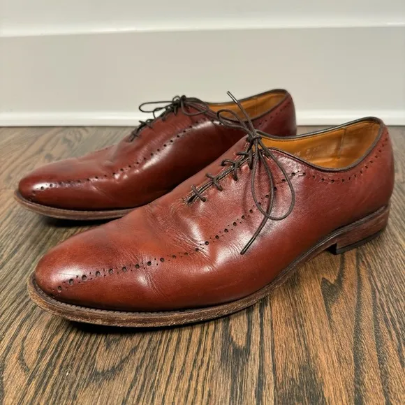 Allen Edmonds Hastings Brown Leather Oxford Dress Shoes size 11.5