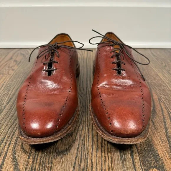 Allen Edmonds Hastings Brown Leather Oxford Dress Shoes size 11.5