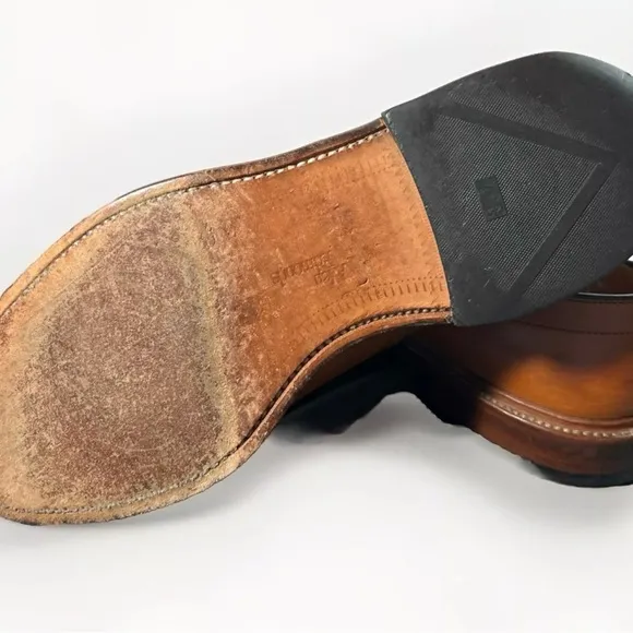 Allen Edmonds Hillcrest Brown Leather‎ Derby Dress Shoes US Size 9 1/2 D