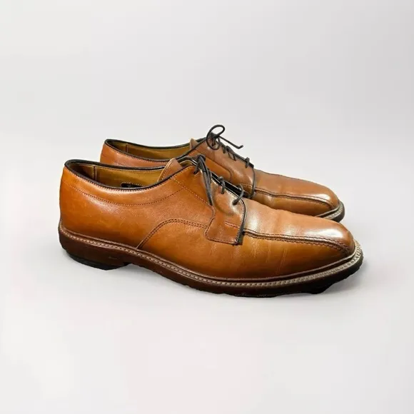 Allen Edmonds Hillcrest Brown Leather‎ Derby Dress Shoes US Size 9 1/2 D