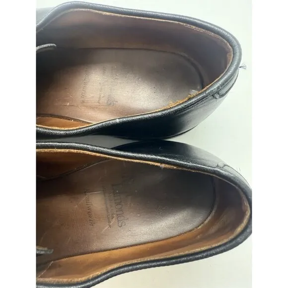 Allen Edmonds Kenilworth Black Leather Men's Dress Shoes Derby 8005 Sz 10.5 B
