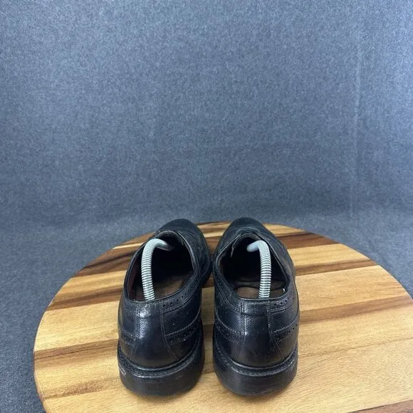 Allen Edmonds MacNeil 9107 Black Leather Wingtip Oxford Dress Shoes Men 10.5C